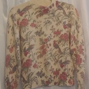 Floral Fur Blend Sweater